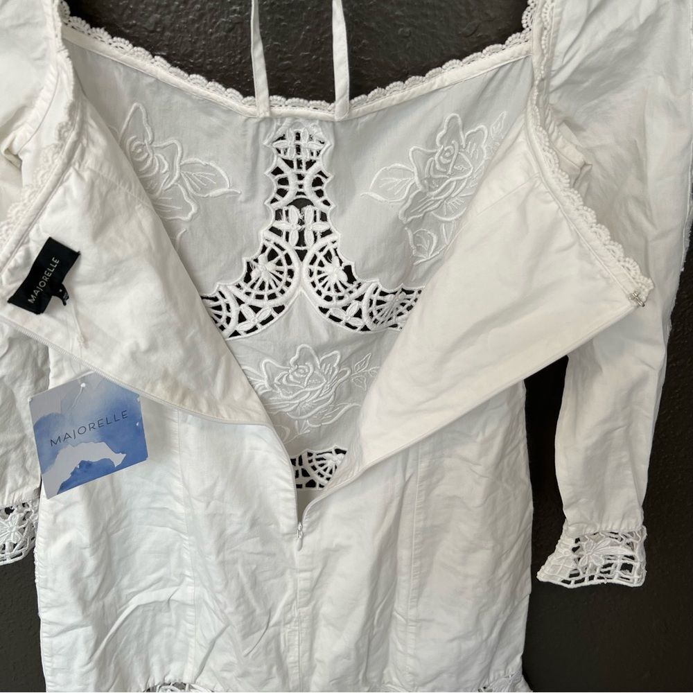 NWT Revolve x Majorelle Charolette Mini Dress in White | Size M - Picture 7 of 11